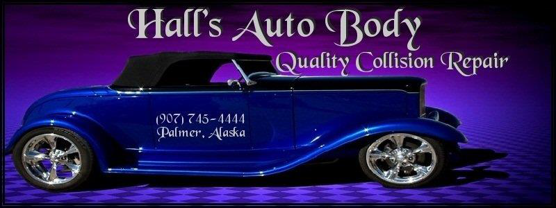 Logo for Hall's Auto Body